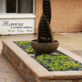 Water Feature | Golden Door Fountain 2 | B. Rocke Landscaping | Winnipeg, Manitoba